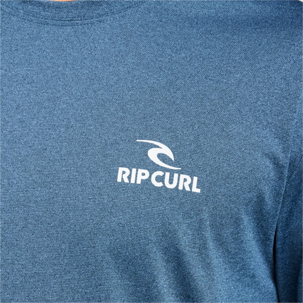 2026 Rip Curl Mens Stack UPF Short Sleeve Rash Vest 167MRV - Navy Marle